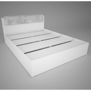 Кровать "Сорренто" 160 (рамбла/белый)