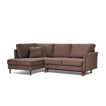 Угловой диван-кровать SCANDICA Джулия с левым углом (коричневый)