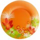 Тарелка обеденная Pop Flowers Orange, диаметр 25 см