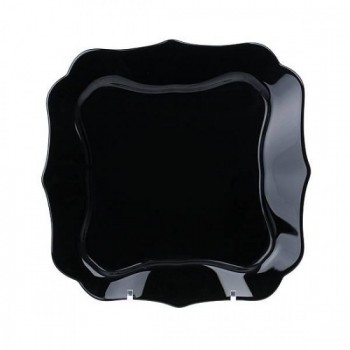 Тарелка Authentic суповая черная  22,5 см х 22,5 cм