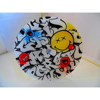 Тарелка десертная Smiley World Graffiti, диаметр 20 см