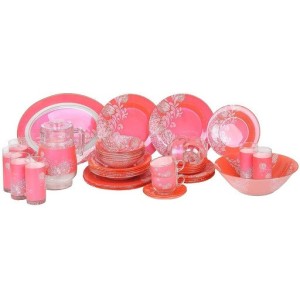 Сервиз столовый Piume Pink (38+7 предметов)