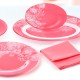 Сервиз столовый Piume Pink (38+7 предметов)