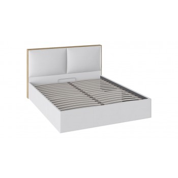 Кровать с подъемным механизмом «Квадро» (Белая) 160