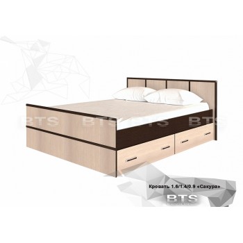 Кровать "Сакура" 160 (Венге/Лоредо)