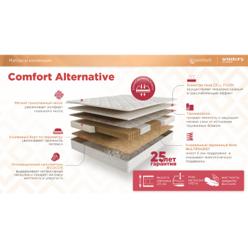 Ортопедический матрас Askona Comfort Alternative 160x200