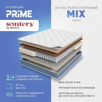 Ортопедический Матрас Askona Prime Mix, Чехол Жаккард