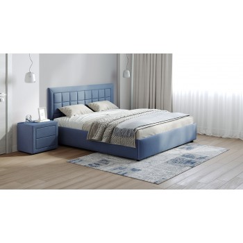 Кровать двуспальная Rion 180 (синий)