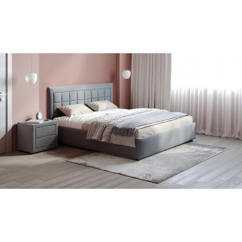 Кровать двуспальная Rion 180 (Серый)