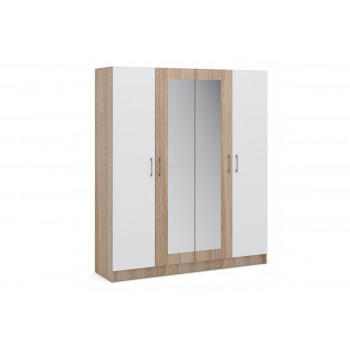Шкаф для одежды 4Д (ZZ2) Алена (Белый)