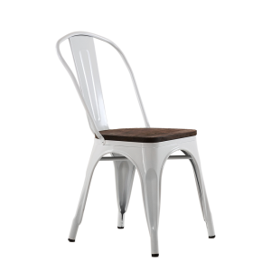 Стул Barneo N-236 Tolix Wood (белый)