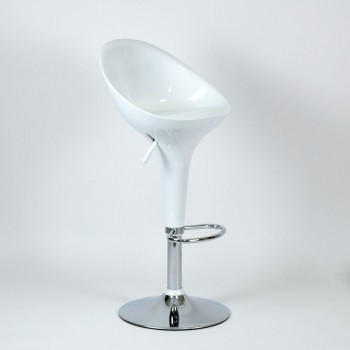 Барный стул N-5 (белый глянец)