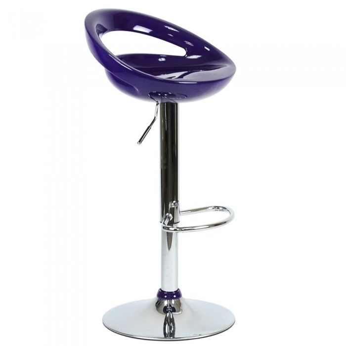Барный стул N-6 ( фиолетовый глянец)