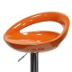 Барный стул N-6 ( оранжевый глянец)