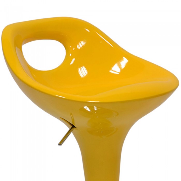 Барный стул N-7 (желтый глянец)