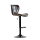 Барный стул N-87 (коричневая  блестящая кожа)