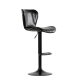 Барный стул N-87 (черная блестящая кожа)