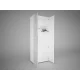Шкаф 2д с зеркалом "Сорренто" (рамбла/белый)