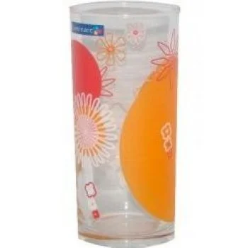 Стакан Graphic Flowers Red высокий, 270 мл (6 шт)