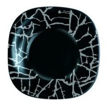 Тарелка Dripping Black суповая, диаметр 21 см