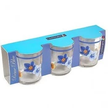 Стакан Poeme Blue низкий, 300 мл (3 шт)