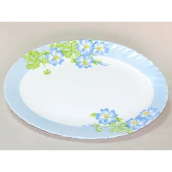 Блюдо овальное Og Shell Blue, диаметр 32 см
