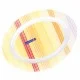 Блюдо овальное Carine Orange Stripes, диаметр 35 см