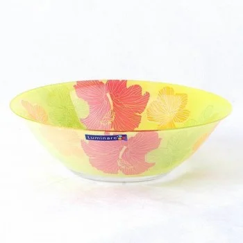 Салатник Carine Hibiscus Green, диаметр 27 см