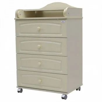 Комод Топотушки "Ричард" 4 ящика МДФ 600/4 (слоновая кость)