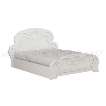 Александрина Кровать 1,4м (Белый глянец )