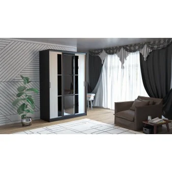 Шкаф-купе «ПШ-3.2» (150)  Black