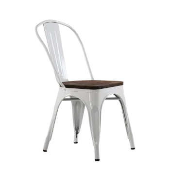 Стул Barneo N-236 Tolix Wood (белый)