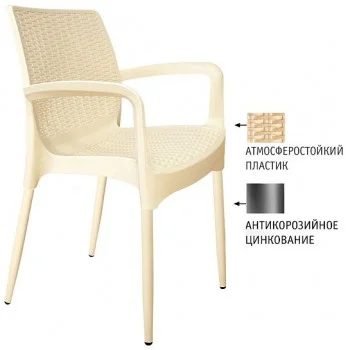 Стул ST68/S424-С бежевый/ваниль (цинк)