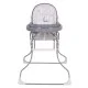Стульчик для кормления Polini kids 152 "Бегемотик", серый