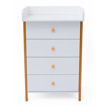 Комод детский Tomix MARCUS 600/4, белый-бук